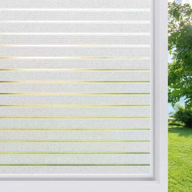 Strips Privacy Window Film Self-adhesive Static Cling Frosted Glass Sticker