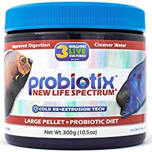 Nuevo Life Spectrum Probiotix Pellet Grande 300 g Dieta Probiótico Natural Pescado Alimentos