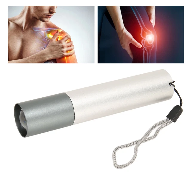 Red Ray Healing Flashlight 3 Color Lights Handheld Portable Promotes Tissue HG5