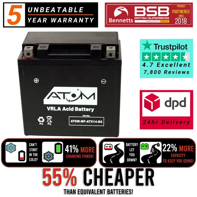 Kawasaki Zx12r Battery AGM Battery For Kawasaki Ninja ZX-9R ZX900B
