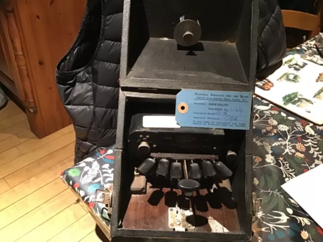 Vintage Matrix Braille Kurzschrift Maschine Modell G Nr. 1169