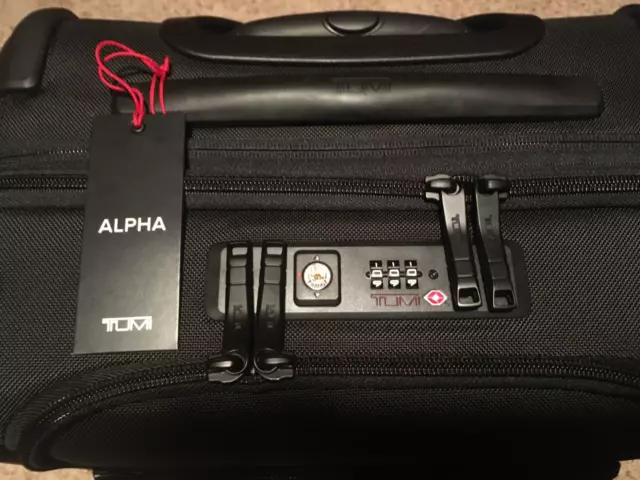 Tumi 1171611041 Alpha Continental Dual Access 4 Wheeled Carry-On - Black 22"
