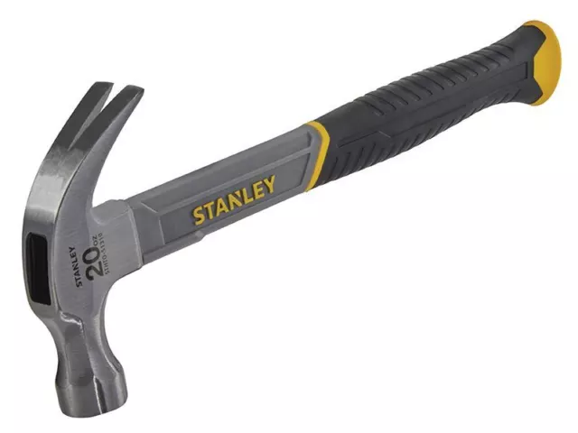 Stanley Tools - Fût de fibre de verre incurvé par marteau à griffe 570g (20oz)