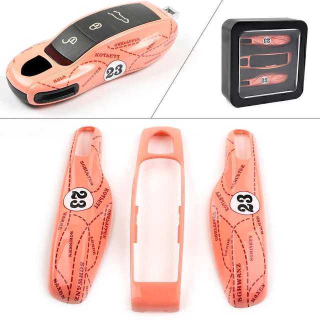 Pink Pig Case Shell Cover Fit Porsche Cayenne Panamera 911 Remotes Key Fob 10-20