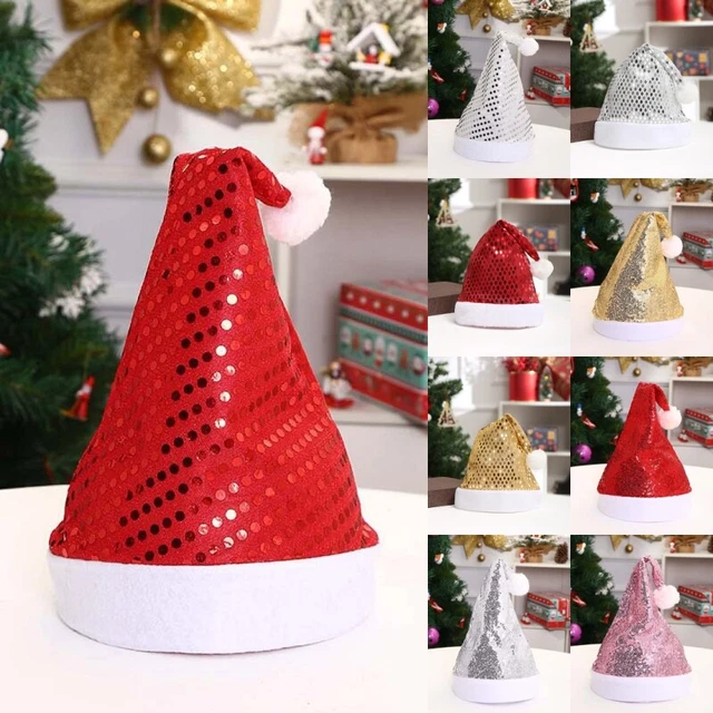 Women Santa Hat Christmas Gift Thickened Design Party Comfortable Men Hats For