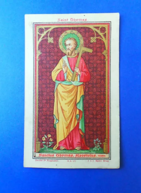 Santino HolyCard Neogotico St Augustin San Tommaso Apostolo