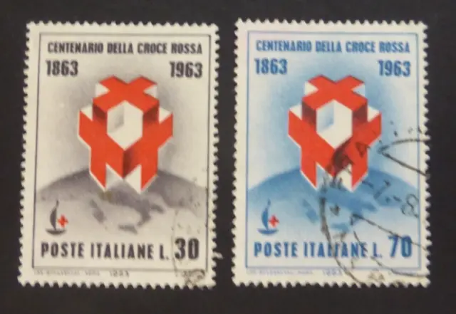 Italy 1963 Centenary of the Founding of the Red Cross (Used)