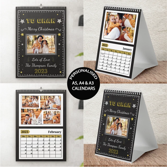 PERSONALISED CALENDAR WITH Your Own Photos Personalised 2024 Calendar