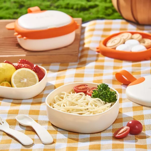 Tableware Set Outdoor Silicone Bowl Solid Feeding Baby's Dinner Plate