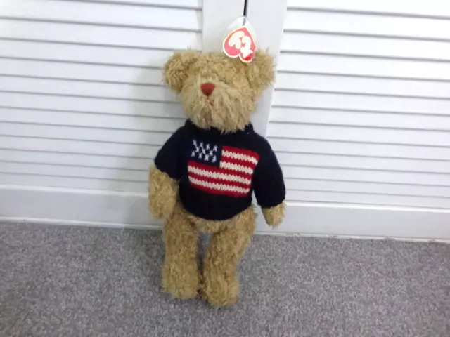 Ty Beanie Babies Attic Treasures Grant  jointed teddy bear, Retired 1993