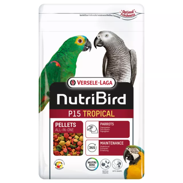Versele-Laga NutriBird P15 Tropical 1 kg, Vogelfutter, UVP 11,25 EUR, NEU