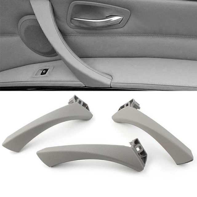 6PCS RHD Inner Door Panel Handle Pull Trim Cover For BMW 3Series E90 E91 04-12