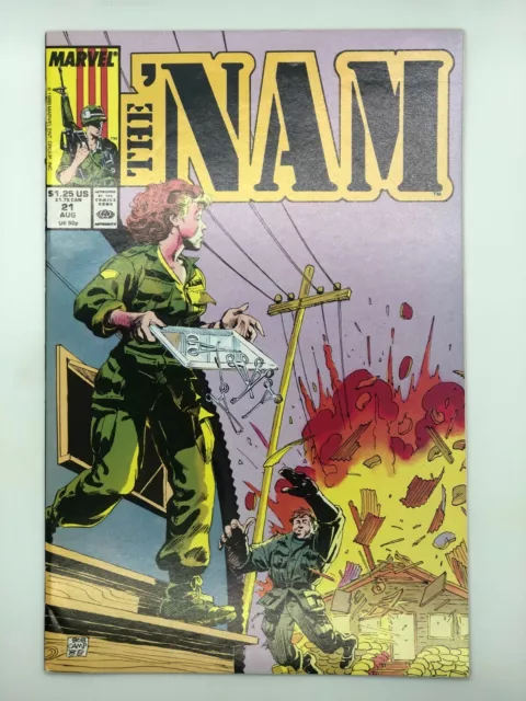The 'Nam #21 Marvel 1988  Copper Age Comic Book