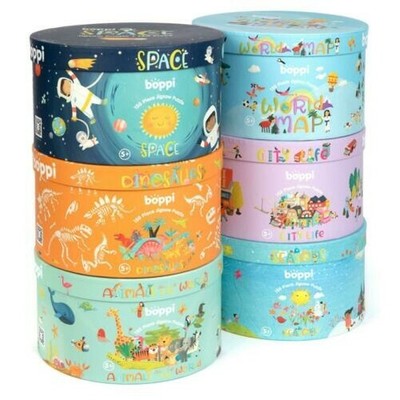 Puzzle per bambini Round 150 pezzi boppi con carta riciclata al 100% nuova e sigillata 