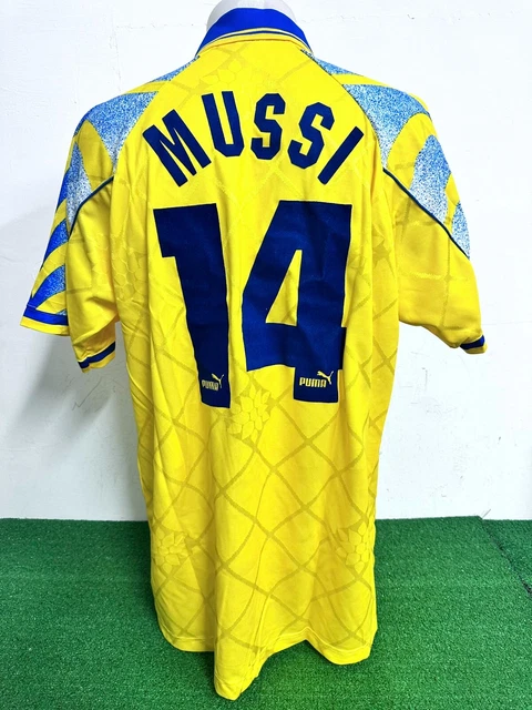 Maillot Parma AC Mussi - Match Worn - Saison 1995/1996 - PUMA - Occasion