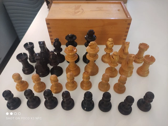3057-jeu d'échecs CHAVET MORIZE king 90 mm taille 5 - Jeux & Jouets