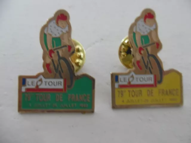 Lot de 2 pin’s TOUR DE FRANCE 1992