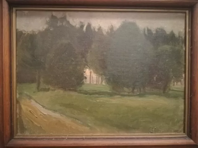 Gemälde  Otto von Faber du Faur.- Wald landschaft