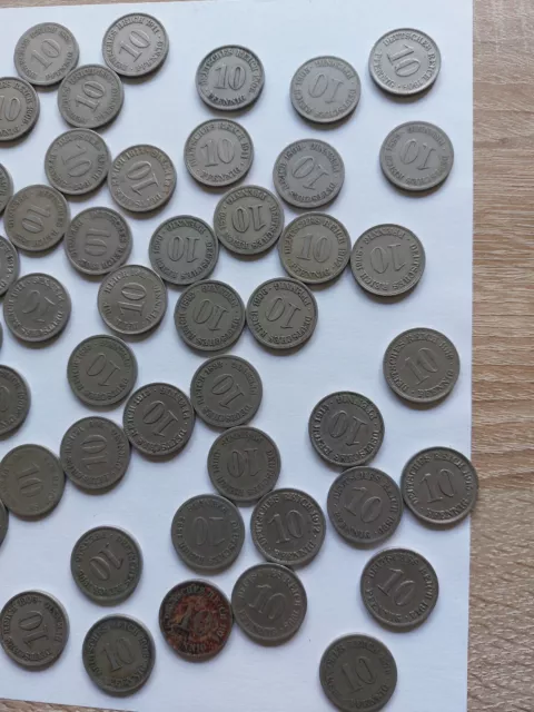 103 Münzen Konvolut Deutsches Reich,5,10Pfennig, verschiedene Jahrgänge