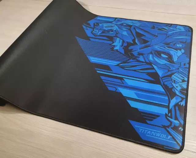 TITANWOLF Vector Blue – XXL Speed Gaming Mouse Pad Mat - 900 x 400 mm