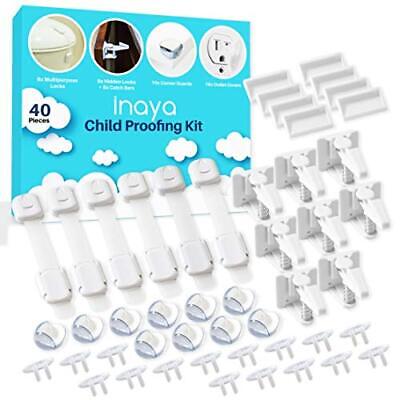 BABY PROOFING KIT Child Safety Hidden Locks Corner Guards Outlet Covers INAYA