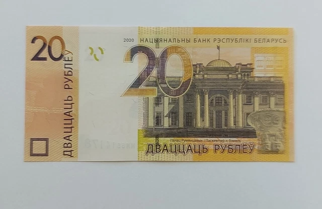 BELARUS 20 RUBLES, 2020 .UNC.#729c