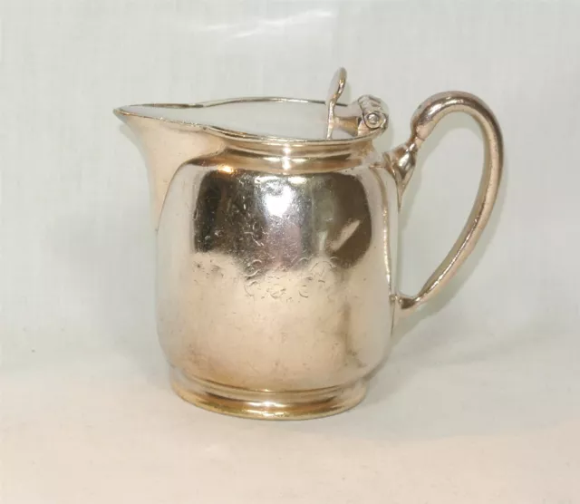 CANADIAN PACIFIC RAILROAD Syrup Pitcher Creamer Vintage Elkington Silver CPR "A"