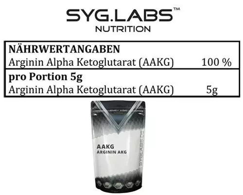 Arginin AKG Pulver - 1000g AAKG Arginin Alpha Ketoglutarat Aminosäure 3