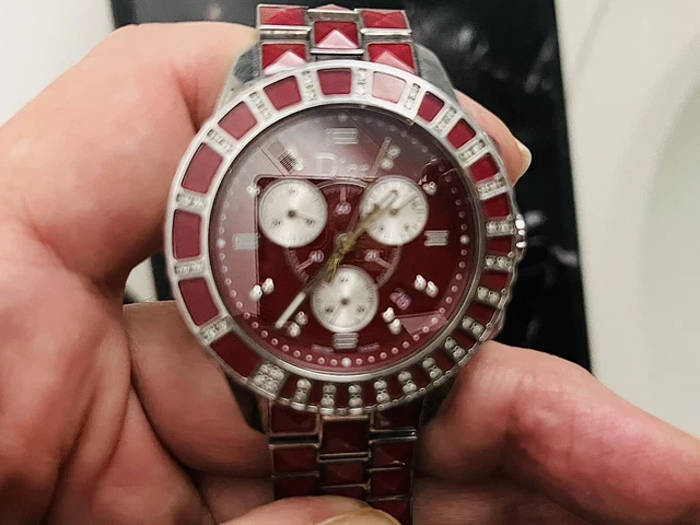 Christian Dior Women’s CD11431GM001 Christal Red Sapphire/White Diamond Watch