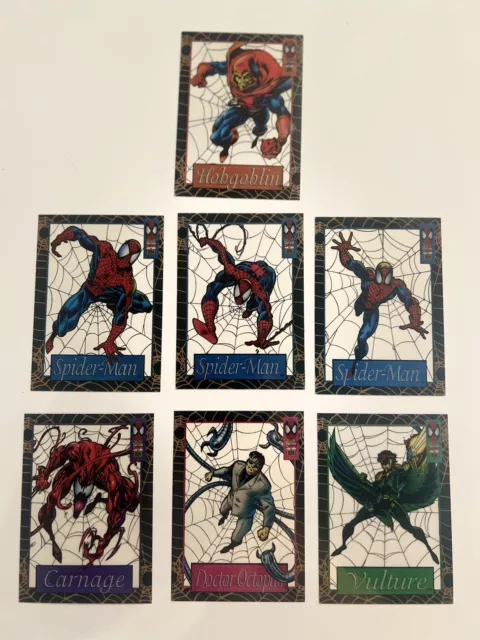 1994 Marvel Fleer Amazing Spiderman 7 Suspended Animation Insert Card Set 🔥