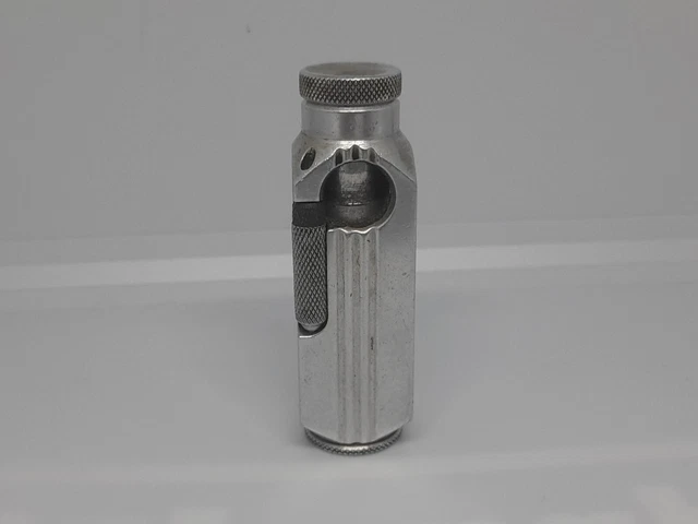 Ancien Joli Briquet à Essence en Aluminium, Flambeau Flamidor. Made in France.