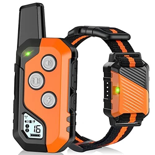 PIOUNS Dog Shock Collar, IP67 Waterproof Dog Training Collar with Remote, 3 T...