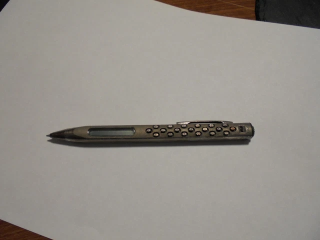 【ビンテージレア品】SATOLEX Calcu-Pen 【実動品】 Satolex Calcupen HCX-8052 Gold Tone Rare - Untested Made In
