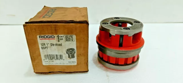 Ridgid Modèle 65975 12-R BSPT-1 Exposé Manuel Cliquet Enfileur Die Tête #Nouveau