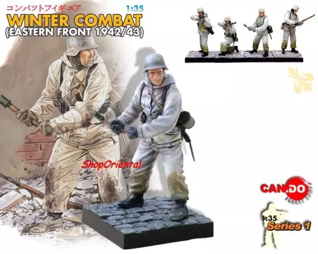 DRAGON 1:35 WW2 GERMAN Soldier Diorama WINTER Combat Painted FIGURE MODEL CD_5