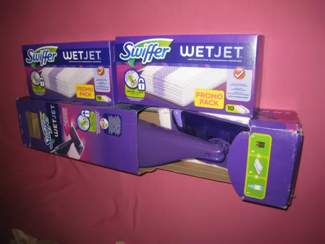 Swiffer Wet Jet Lot de 2x20 Lingettes de Nettoyage