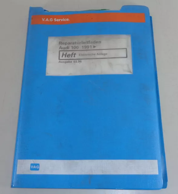 Manuale Officina Audi A6 C4 Elettrico Impianto Da 1991 - Augabe 03/1996