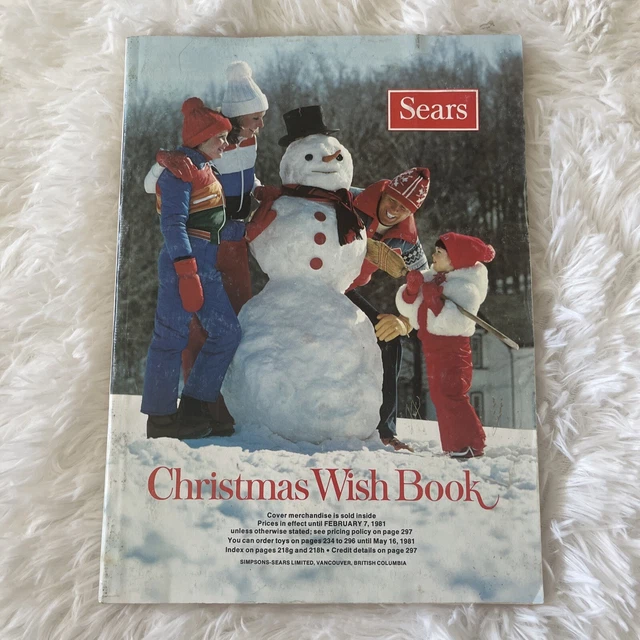 VINTAGE SEARS CHRISTMAS Wishbook 1980 Fashion Catalog Toys Electronics