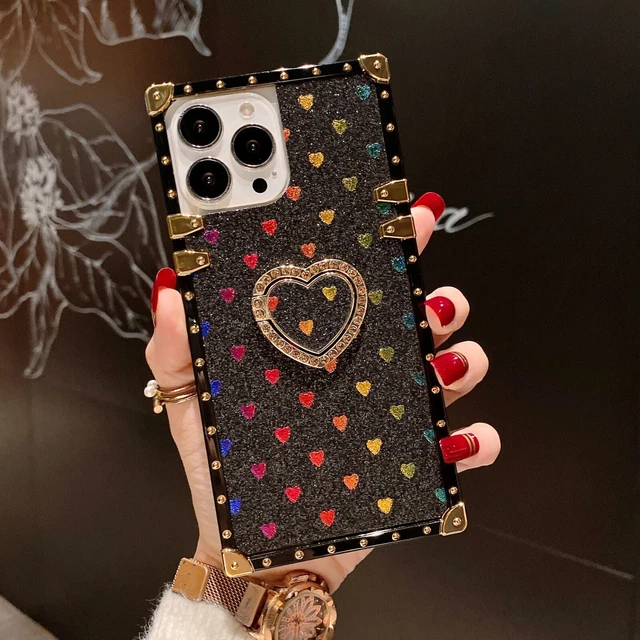 For Samsung Cute Love Stand Bling Fashion Women Girl Soft Phone Case Cover Back