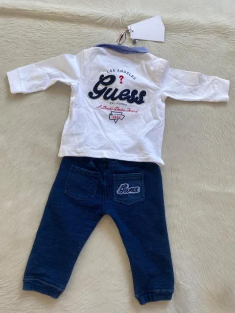 guess baby boy shirt and jeans set size 3-6 months new with tags