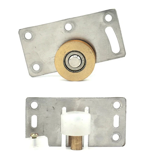 1 pieza polea de ruedas de puerta corredera 74*37 mm muebles de polea de acero inoxidable