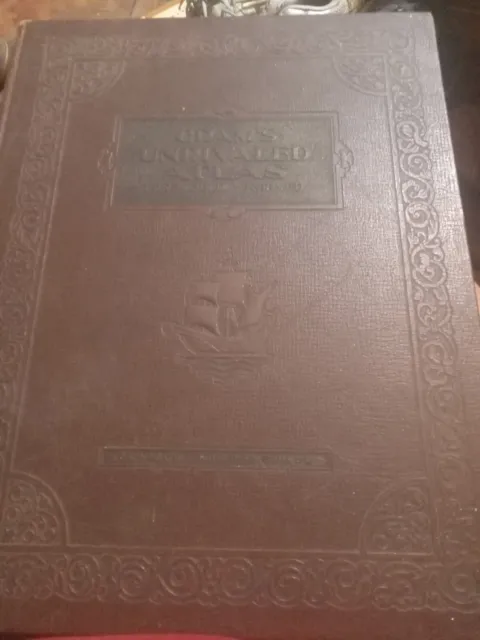 Crams Unrivaled Atlas The World Indexed 64th Edition 1952 Edition