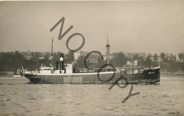 Foto WK2 - Marine Frachtdampfer Bille  - versenkt 1945  A1.1