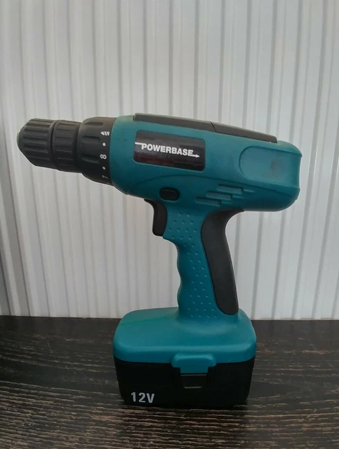 POWERBASE CORDLESS 12V Drill with Battery in Case 18.00 PicClick UK