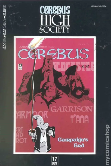 Cerebus High Society #17 FN 1990 Stock Image