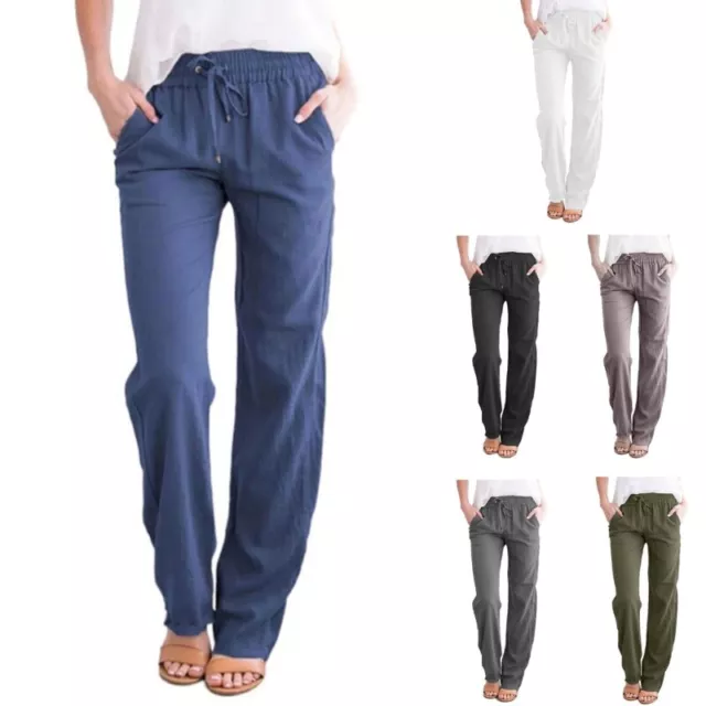 WOMEN'S WIDE LEG Yoga Lounge Pajama Pants with Pockets Comfy and
