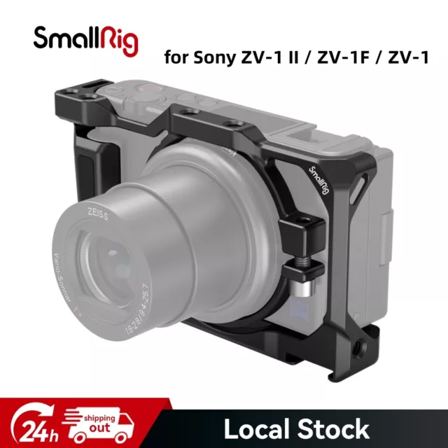 SmallRig Camera Cage for Sony ZV1 Camera with Silicone Gel Grip Cold Shoe Mount