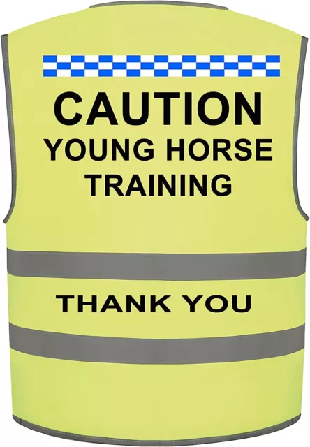 Hi Vis Viz Horses High Visibility Reflective Vest Young Horse Equestrian Safety