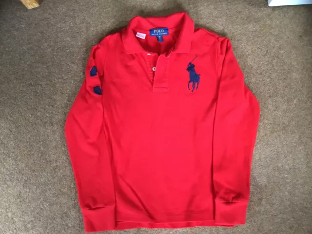 Boys Ralph Lauren Long Sleeve Polo Shirt Size 8