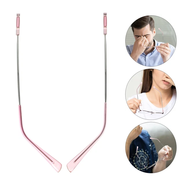 1 par de estribos de gafas de repuesto brazaletes de gafas piezas de reparación repuesto de brazos de gafas